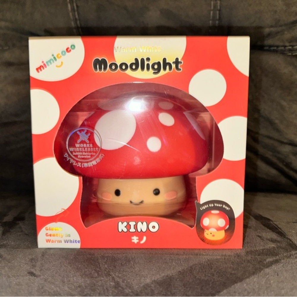 NEW Unused Mushroom Mood Light - Keno - Wireless, uses batteries